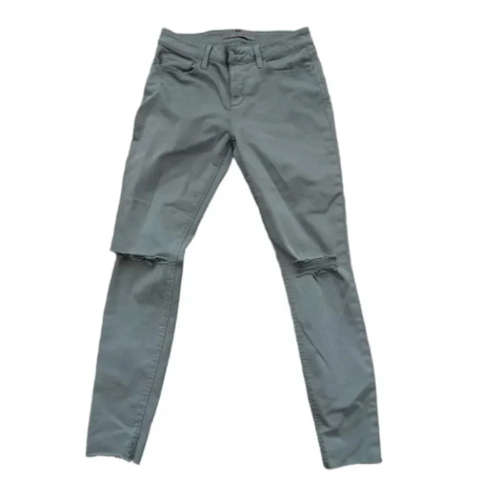 Joe's Women's Flawless The Icon Mid Rise Skinny Ankle Green Pants Size W28 GUC